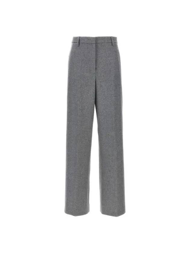 Flannel Straight Pants Grey - FABIANA FILIPPI - BALAAN 2