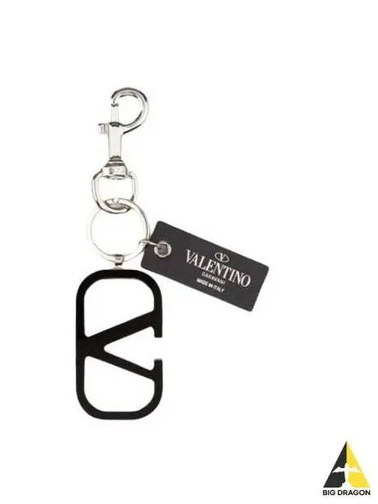 Garavani V logo key ring black 2Y2P0R81 KQA - VALENTINO - BALAAN 1