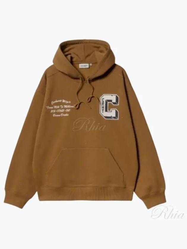 Carhartt WIP Hooded Sweatshirt I033930 HZXX Free Hamilton Brown - CARHARTT WIP - BALAAN 2