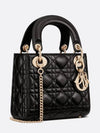 Lady Cannage Small Lambskin Tote Bag Black - DIOR - BALAAN 3