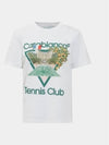 Tennis Club Icon Short Sleeve T-Shirt White - CASABLANCA - BALAAN 2