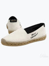 Women's Monogram Canvas Espadrilles Beige - SAINT LAURENT - BALAAN 2