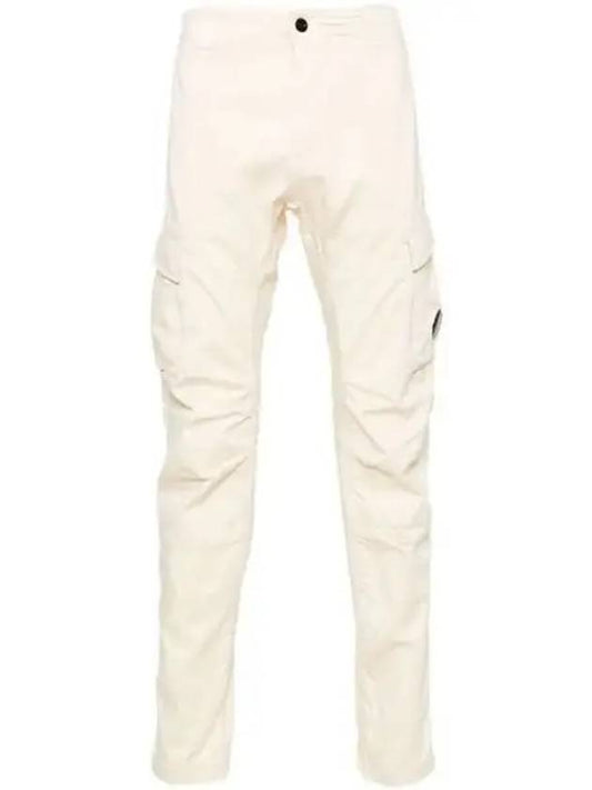 Stretch Sateen Ergonomic Lens Cargo Straight Pants Beige - CP COMPANY - BALAAN 2