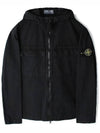 Wappen Old Effect Hooded Jacket Black - STONE ISLAND - BALAAN 2