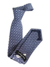 Silk Tie Navy - SALVATORE FERRAGAMO - BALAAN 3