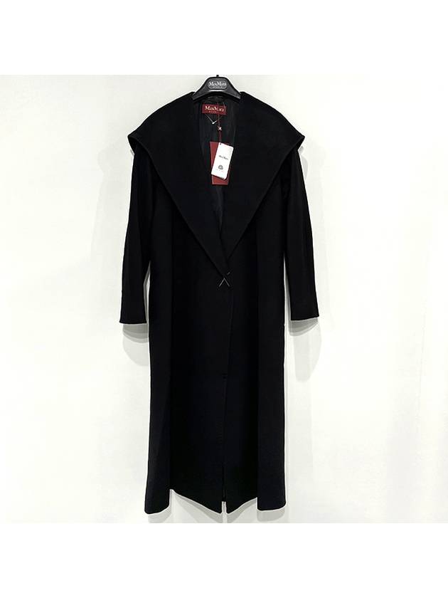 Bdanton Virgin Wool Single Coat Black - MAX MARA - BALAAN 3