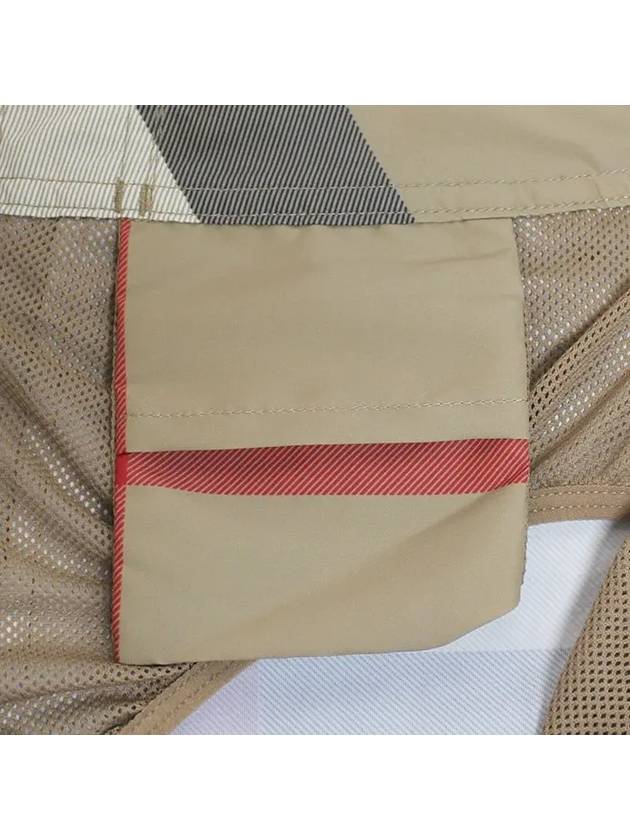 Check Swim Shorts Archive Beige - BURBERRY - BALAAN 5