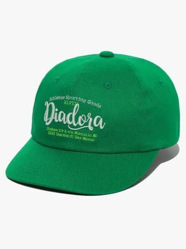 Diadora graphic semi curve cap GREEN - DIADORA - BALAAN 1