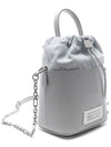 5AC Number Logo Texture Leather Bucket Bag Green - MAISON MARGIELA - BALAAN 4