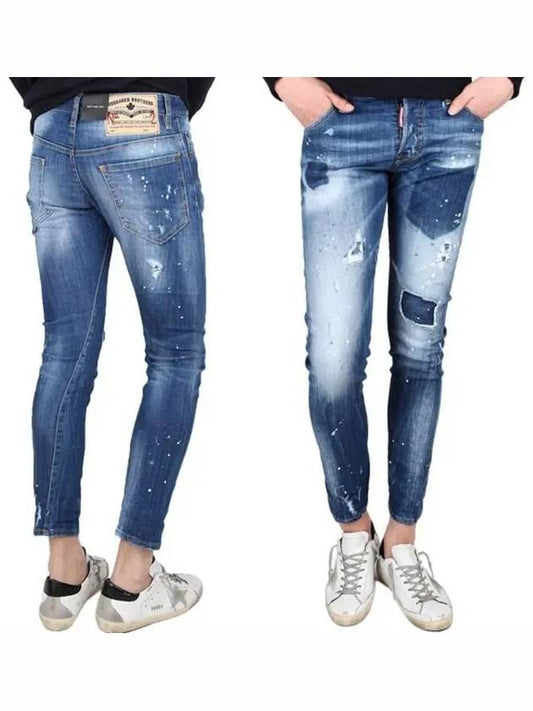 Men's Washed Sexy Twist Jeans Blue - DSQUARED2 - BALAAN 2