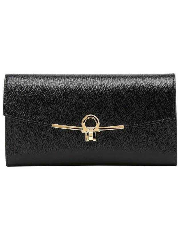 Gancini Metal Buckle Shoulder Bag Black - SALVATORE FERRAGAMO - BALAAN 2