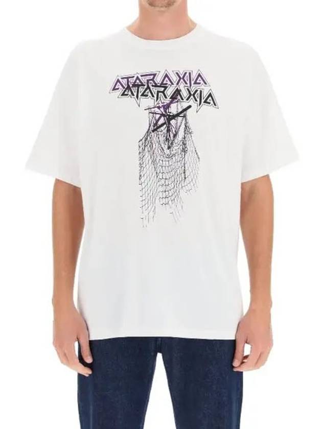 Ataraxia Printing Short Sleeve T-Shirt White - RAF SIMONS - BALAAN.