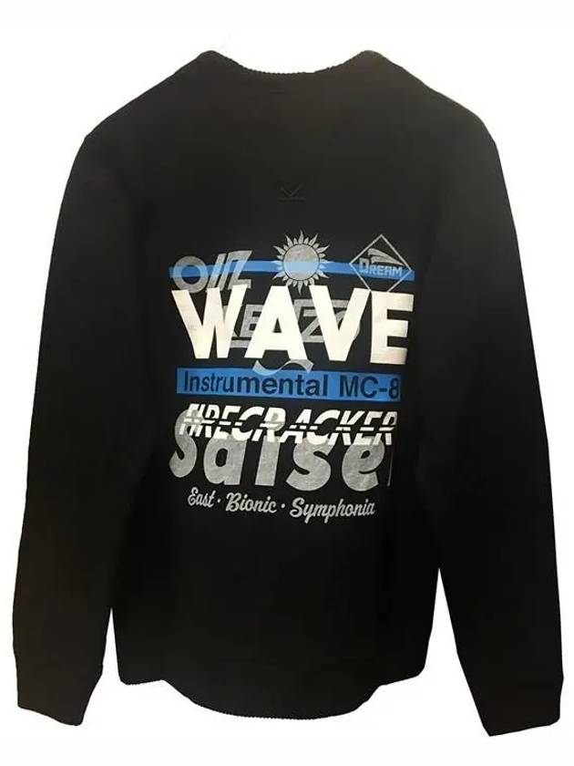 WAVE logo long sleeve sweatshirt F855SW1774MA 99 - KENZO - BALAAN 2