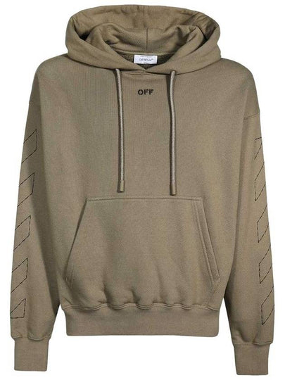 Off Stitch Cotton Hoodie Light Brown - OFF WHITE - BALAAN 2