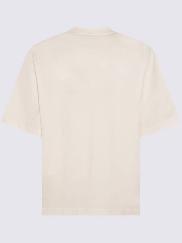 Rose Embroidered Logo Short Sleeve T-shirt White - BURBERRY - BALAAN 6