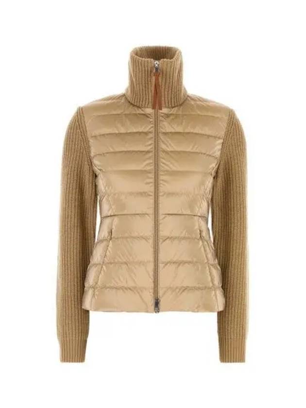 Women s camel wool cardigan 9B00017 M1241 222 271348 1148831 - MONCLER - BALAAN 1