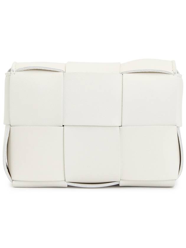 Intrecciato Cassette Small Cross Bag White - BOTTEGA VENETA - BALAAN 4