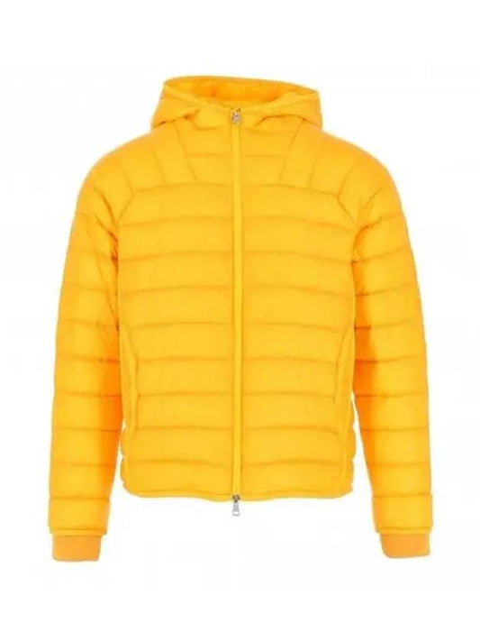 Taito Nylon Hooded Short Padded Yellow - MONCLER - BALAAN.