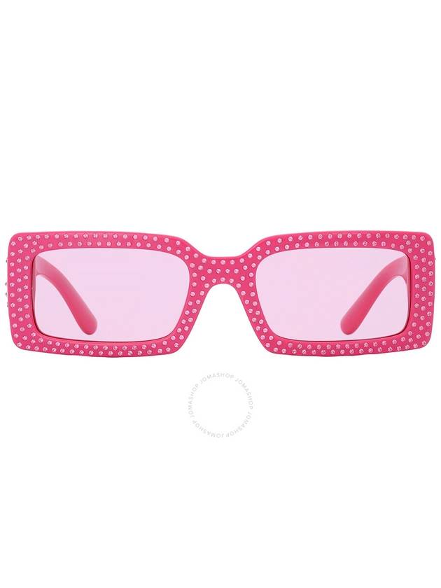 Dolce and Gabbana Pink Rectangular Ladies Sunglasses DG4447B 326284 53 - DOLCE&GABBANA - BALAAN 1