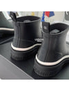 CC Logo Rubber Ankle Rain Boots Black - CHANEL - BALAAN 9