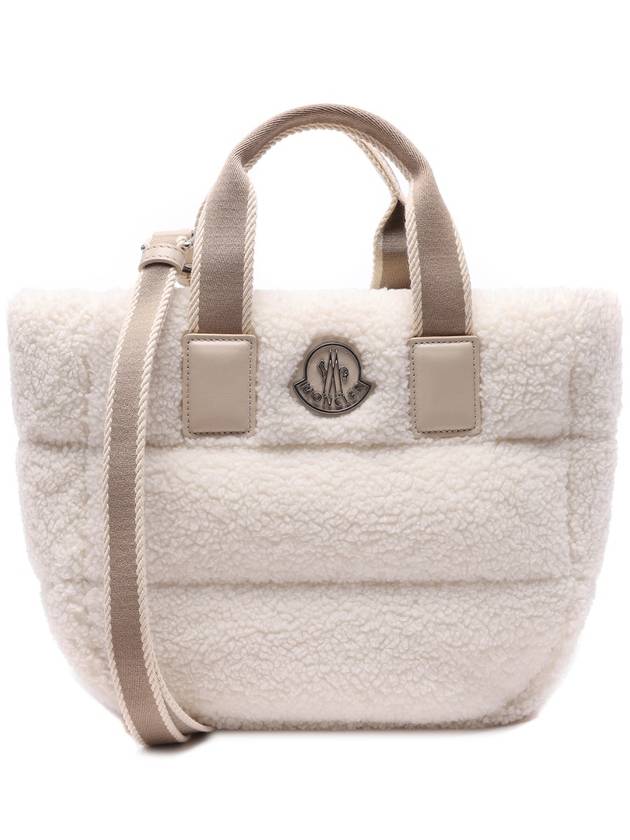 Caradoc Teddy Logo Mini Tote Bag Beige - MONCLER - BALAAN 3