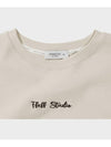 Lettering embroidery short sleeve t-shirt natural - FFEFF STUDIO - BALAAN 4