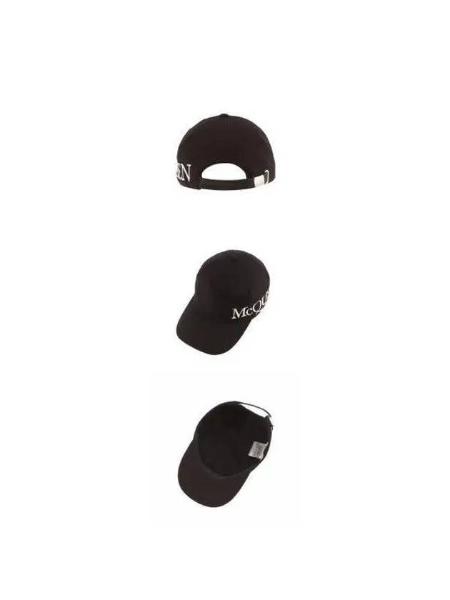 Embroidered Logo Ball Cap Black - ALEXANDER MCQUEEN - BALAAN 6