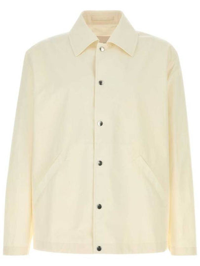 Back Logo Print Jacket Beige - JIL SANDER - BALAAN 2