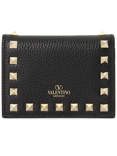 P0P39VSH 0NO Women s Half Wallet - VALENTINO - BALAAN 1