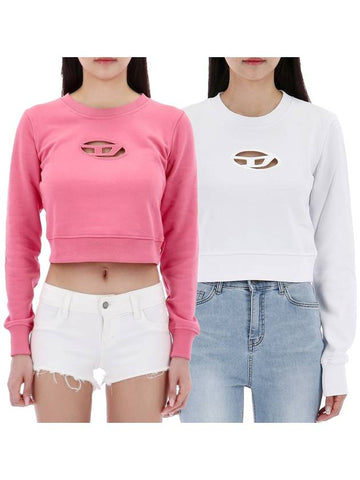 F slim crop sweatshirt 2 types A09931 0GRAC - DIESEL - BALAAN 1