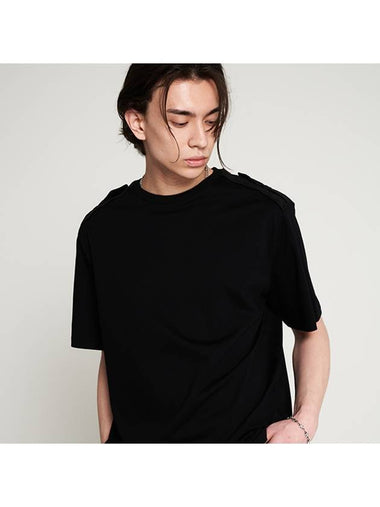 tnr shoulder round t shirt black - TENER - BALAAN 1