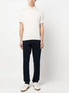 Classic Knit Polo Shirt White - BRUNELLO CUCINELLI - BALAAN 3