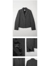 Clean Meryl Wool Jacket Charcoal - KLEAN - BALAAN 4