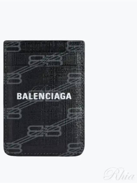 Signature Magnet Card Wallet Black - BALENCIAGA - BALAAN 2