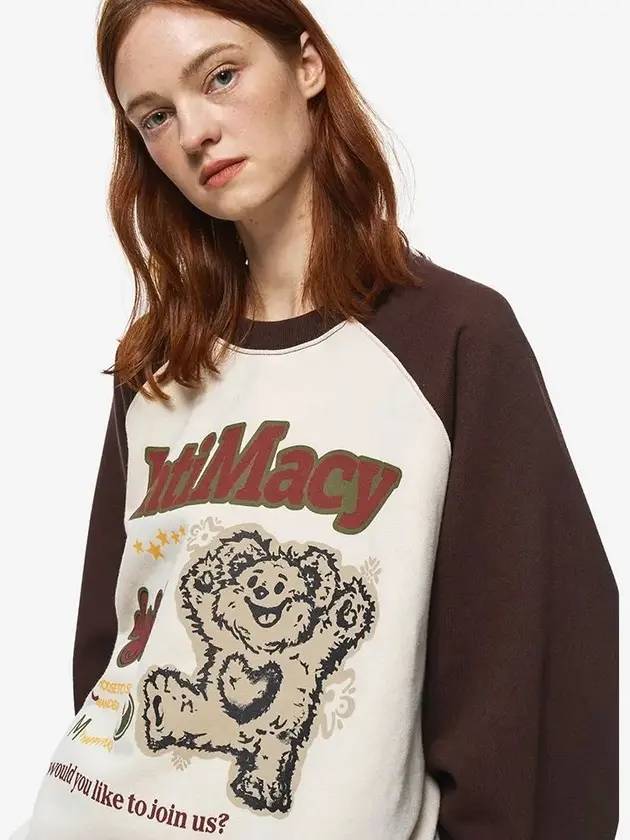 Macy Bear Sweatshirt Beige Brown - CPGN STUDIO - BALAAN 1