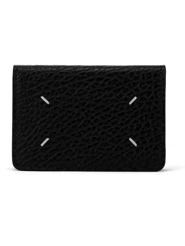 Bovine Leather Card Wallet Black - MAISON MARGIELA - BALAAN 6