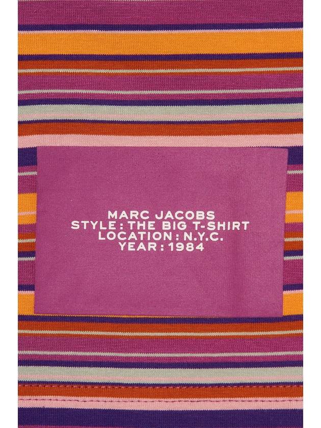 Big T-Shirt Color Stripes_Purple Multi (C602P06PF22-501) - MARC JACOBS - BALAAN 8