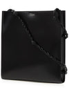 Tangle Large Leather Shoulder Bag Black - JIL SANDER - BALAAN 3