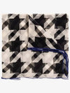 Houndstooth Silk Scarf Black - BURBERRY - BALAAN 2