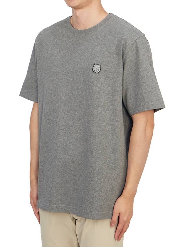 Bold Fox Head Patch Comfort Short Sleeve T-Shirt Grey - MAISON KITSUNE - BALAAN 3