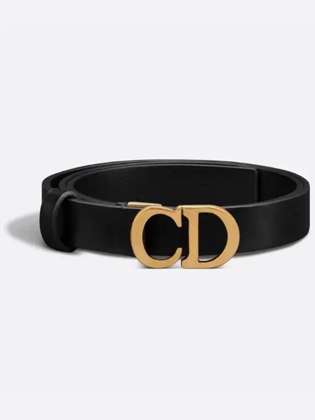 Saddle 20mm Ultrasmooth Calfskin Leather Belt Black - DIOR - BALAAN 4