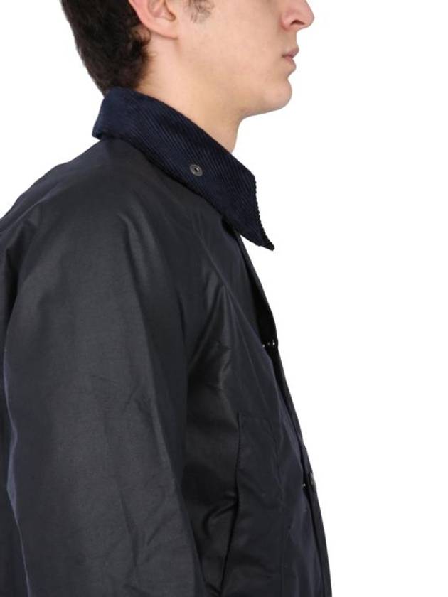 Bedale Wax Half Lined Jacket Navy - BARBOUR - BALAAN 5