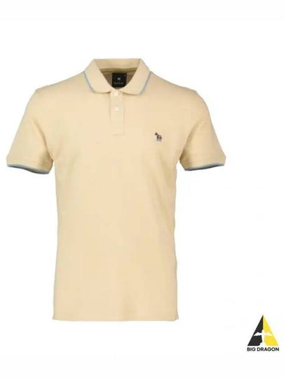 Zebra Logo Regular Fit Short Sleeve Polo Shirt Yellow - PAUL SMITH - BALAAN 2