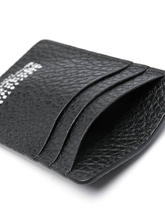 4 Stitch Leather Card Wallet Black - MAISON MARGIELA - BALAAN 5