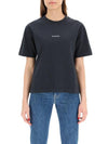 Logo Crew Neck Short Sleeve T-Shirt Black - ACNE STUDIOS - BALAAN 3