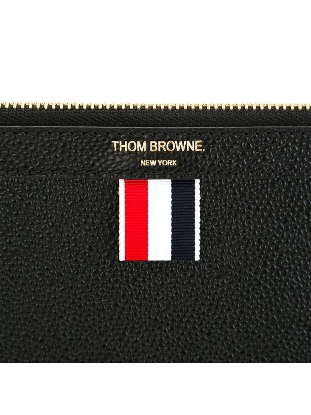 Medium Document Holder Clutch Bag Black - THOM BROWNE - BALAAN 5