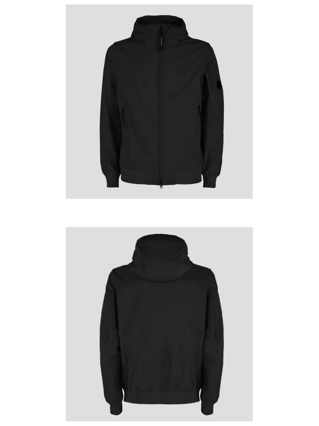 Shell R Lens Patch Casual Hooded Jacket Black - CP COMPANY - BALAAN 5