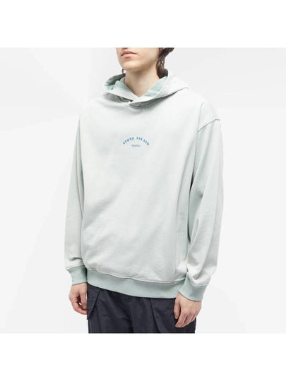 Marina Cotton Hoodie Sky Blue - STONE ISLAND - BALAAN 2