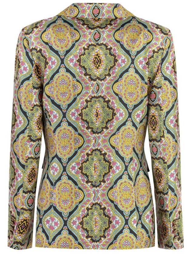 floral print silk jacket - ETRO - BALAAN 3