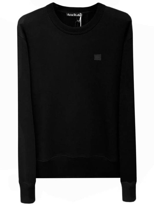 Men's Face Patch Sweatshirt Black - ACNE STUDIOS - BALAAN 2